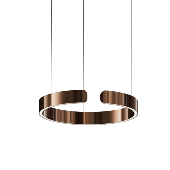 Luminaire in rose gold