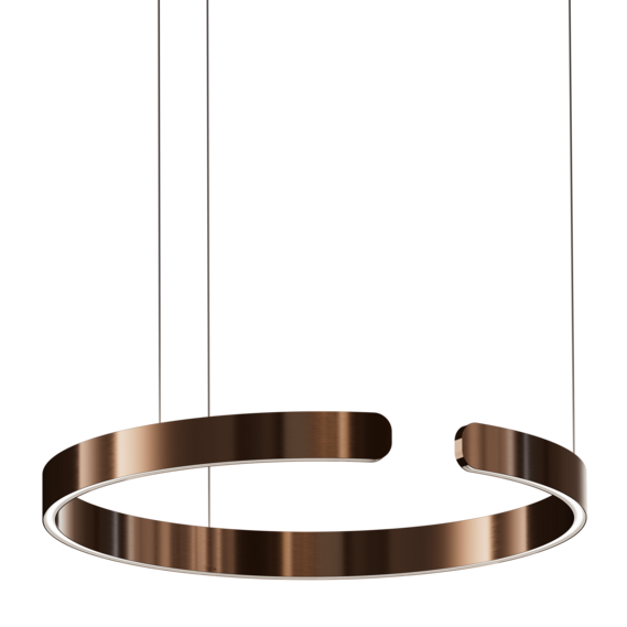 Luminaire in rose gold