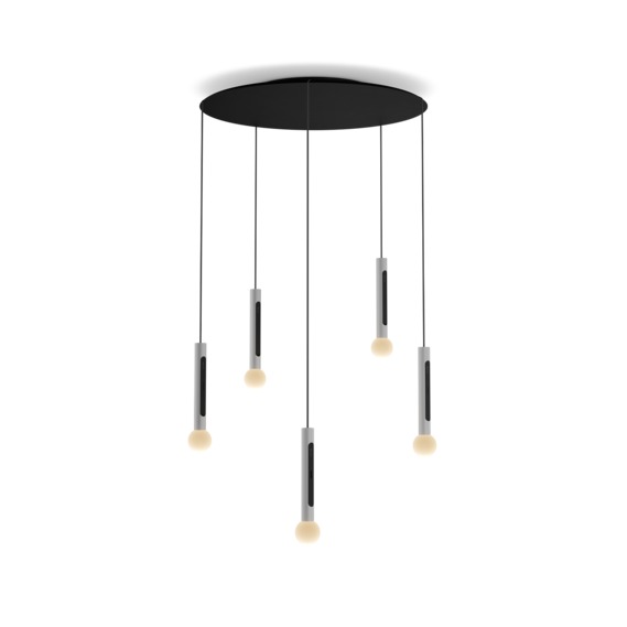 Occhio Leuchte in matt silver matt black