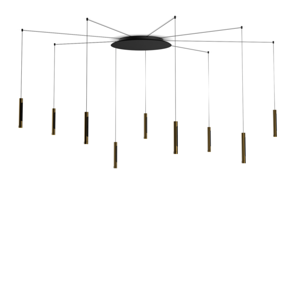 Luminaire in gold